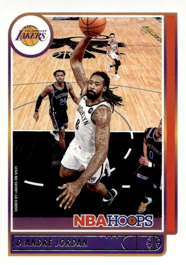 2021-22 NBA Hoops #107 DeAndre Jordan (front)