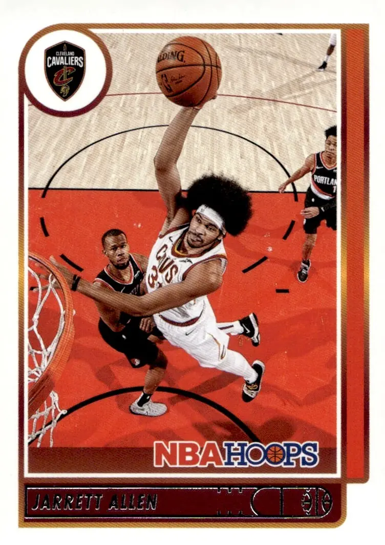 2021-22 NBA Hoops #115 Jarrett Allen (front)