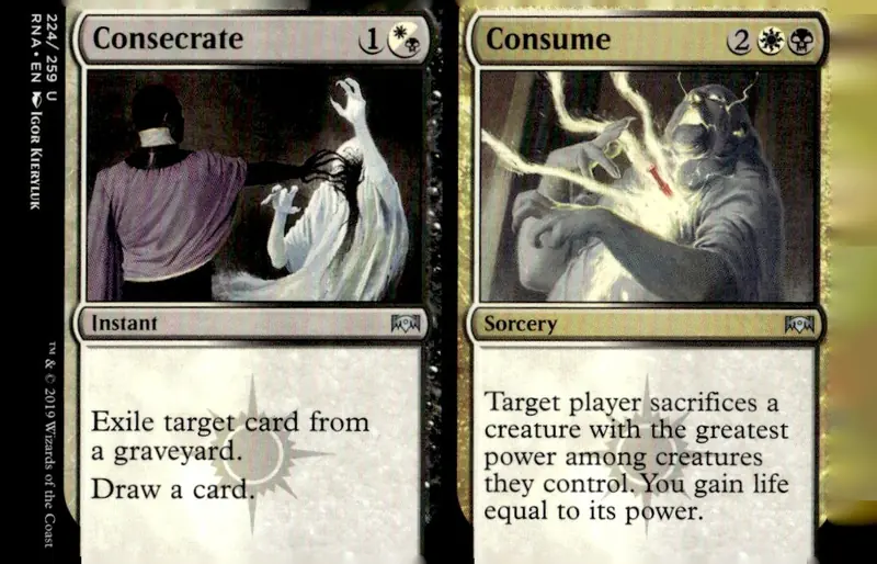 2019 Ravnica Allegiance (RNA) #224/259 Consecrate // Consume (front)