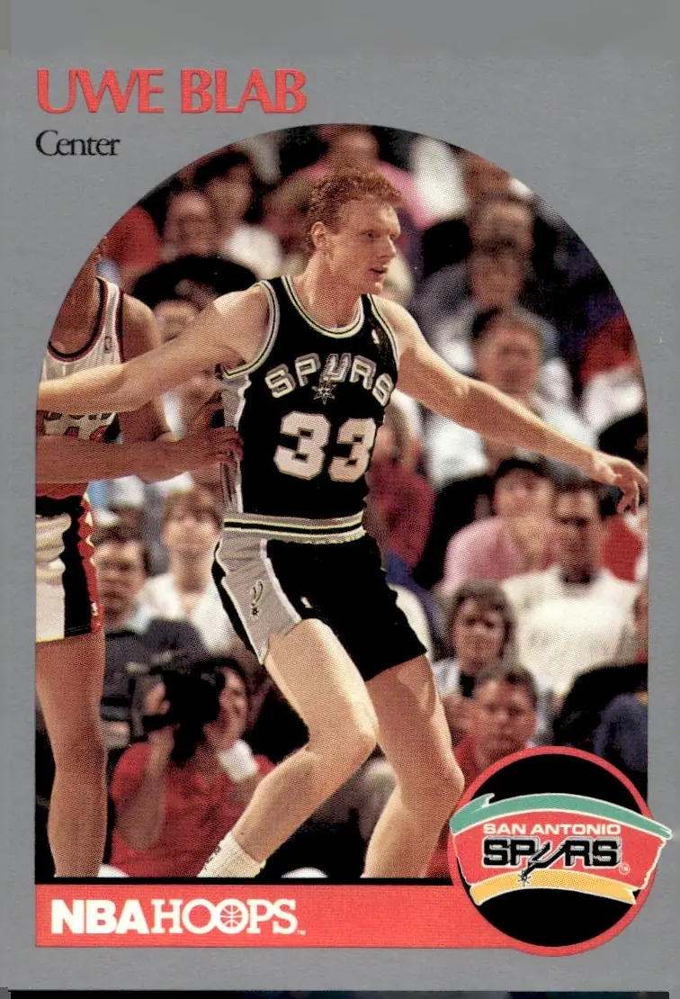 1990-91 NBA Hoops #264 Uwe Blab (front)