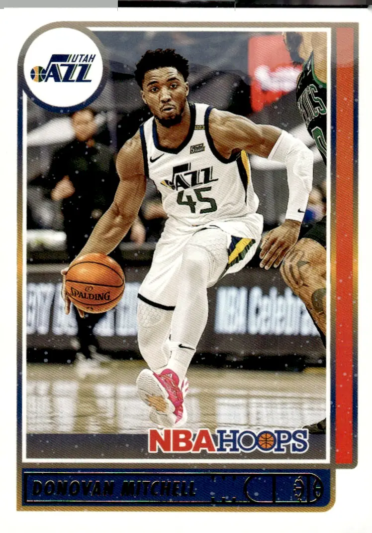 2021-22 NBA Hoops #139 Donovan Mitchell (front)