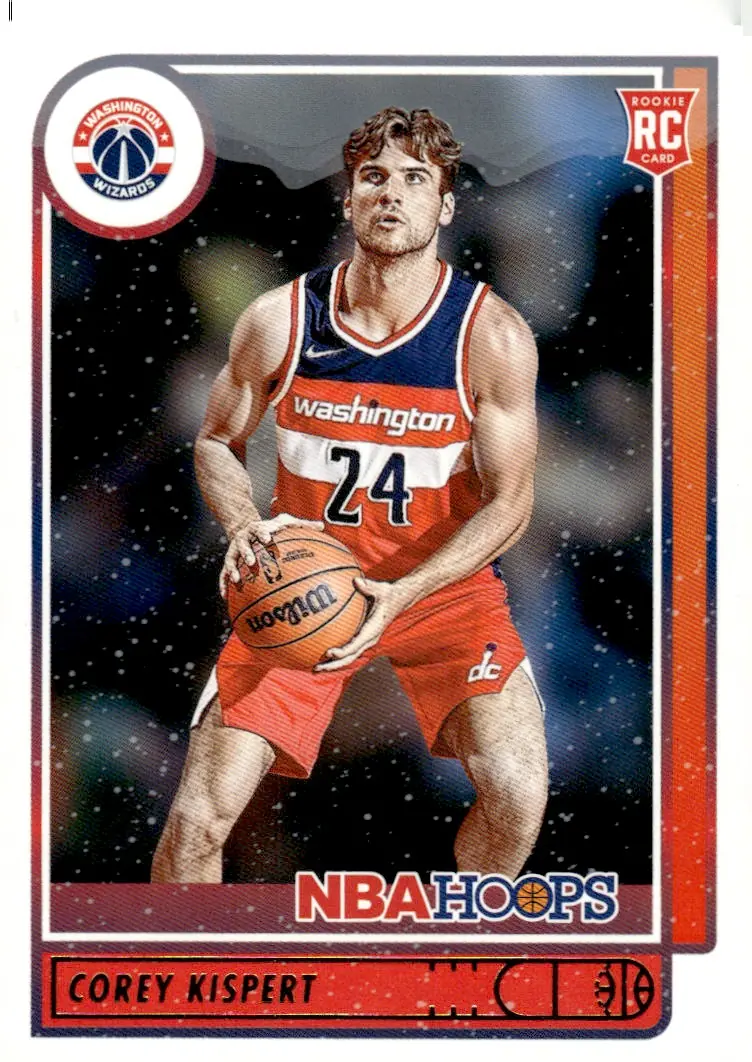 2021-22 NBA Hoops #212 Corey Kispert (front)