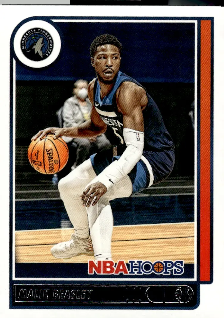 2021-22 NBA Hoops #181 Malik Beasley (front)