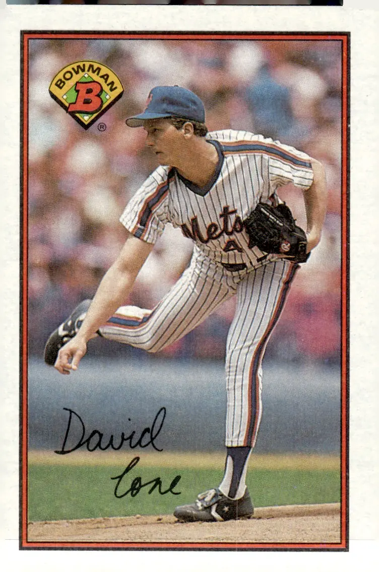 1989 Bowman #375 David Cone (front)