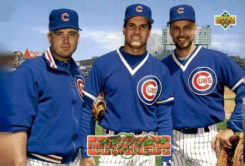 1993 Upper Deck #483 Randy Myers / Ryne Sandberg / Mark Grace