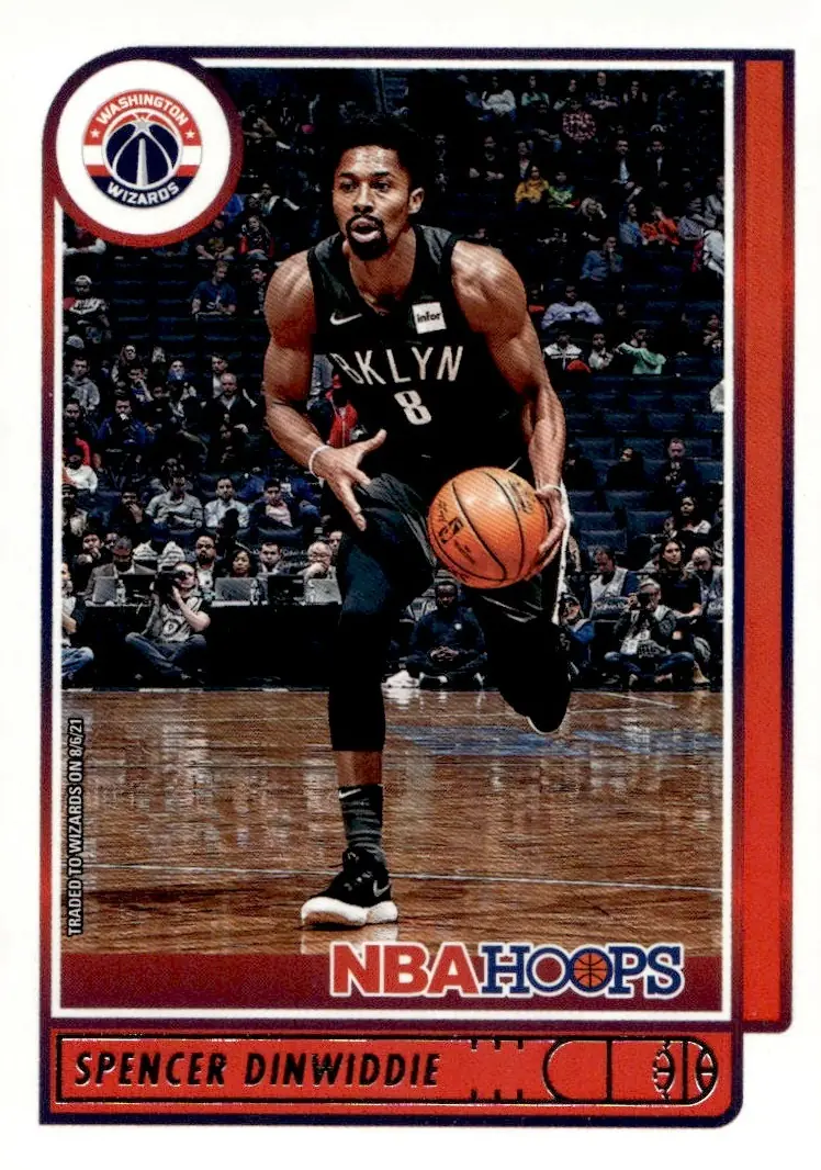 2021-22 NBA Hoops #200 Spencer Dinwiddie (front)