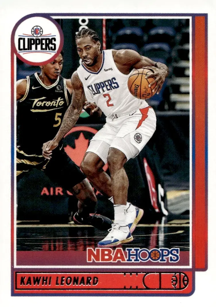 2021-22 NBA Hoops #76 Kawhi Leonard (front)