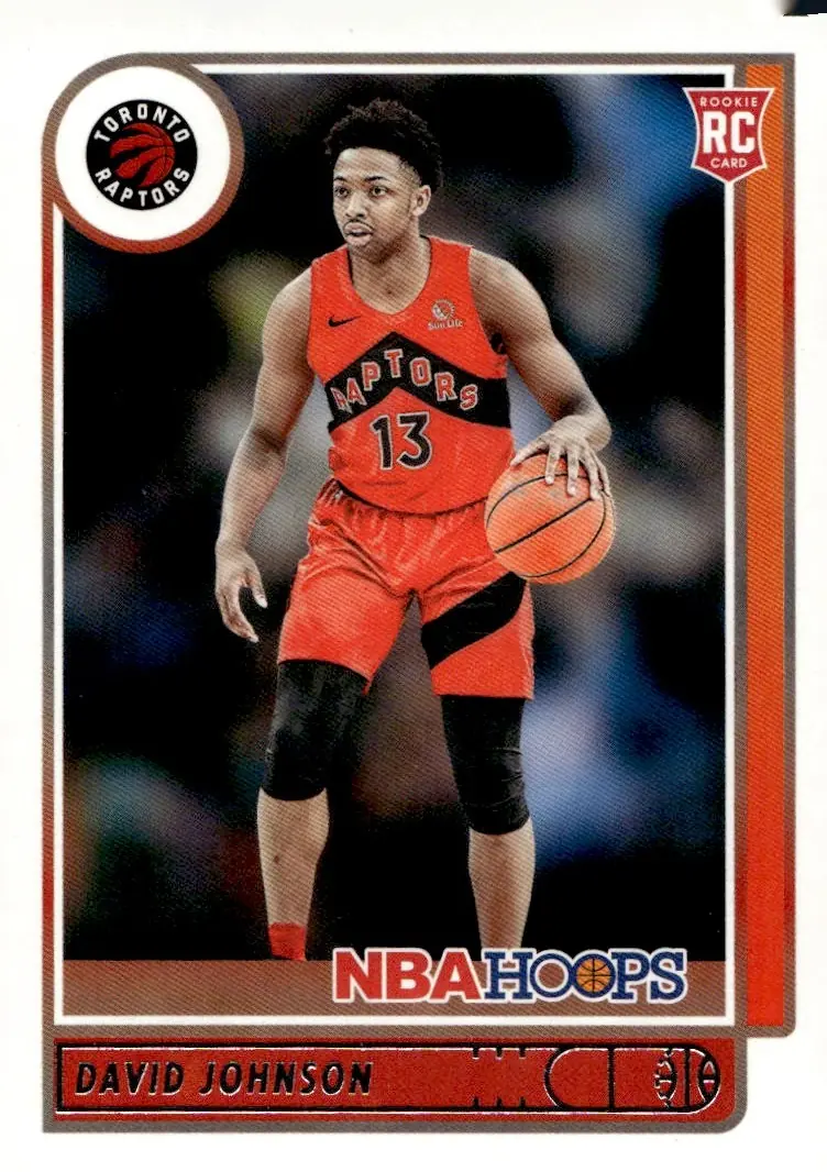 2021-22 NBA Hoops #222 David Johnson (front)
