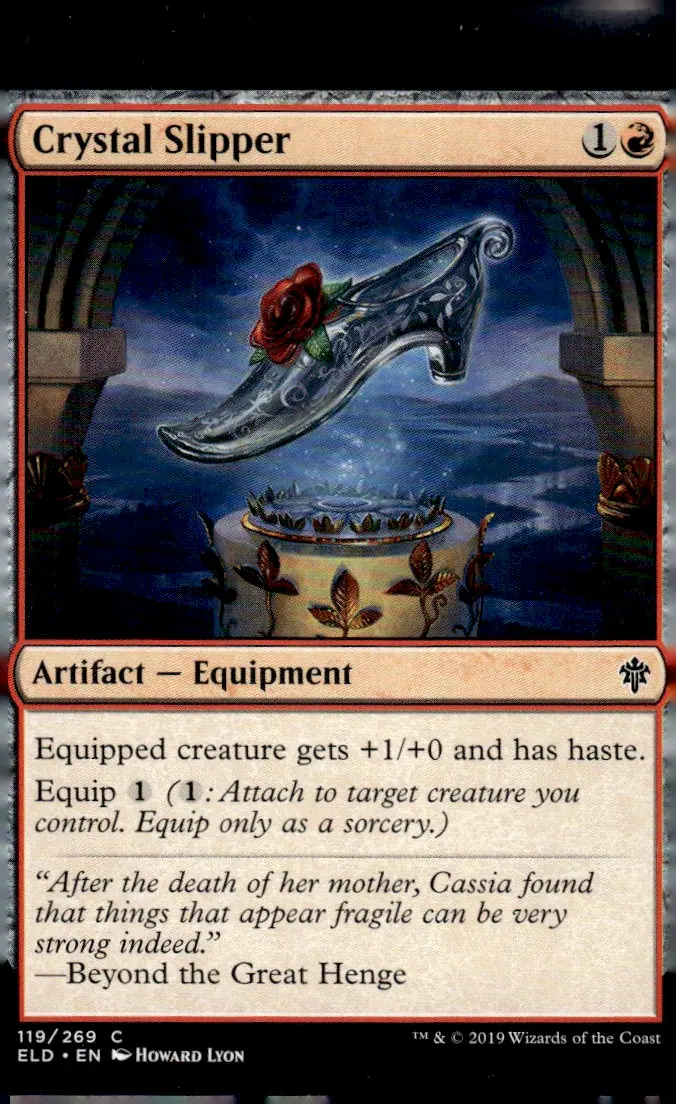 2019 Magic: The Gathering - Throne of Eldraine (ELD) #119/269 Crystal Slipper (front)