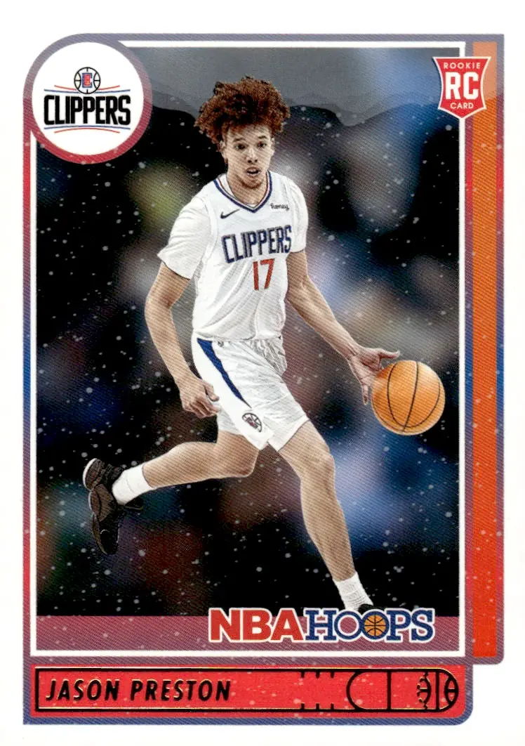 2021-22 NBA Hoops #242 Jason Preston (front)