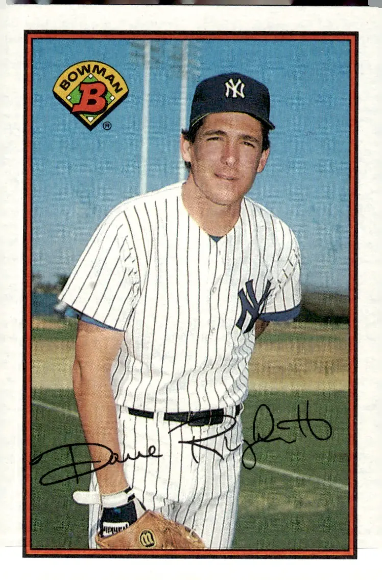 1989 Bowman #167 Dave Righetti (front)