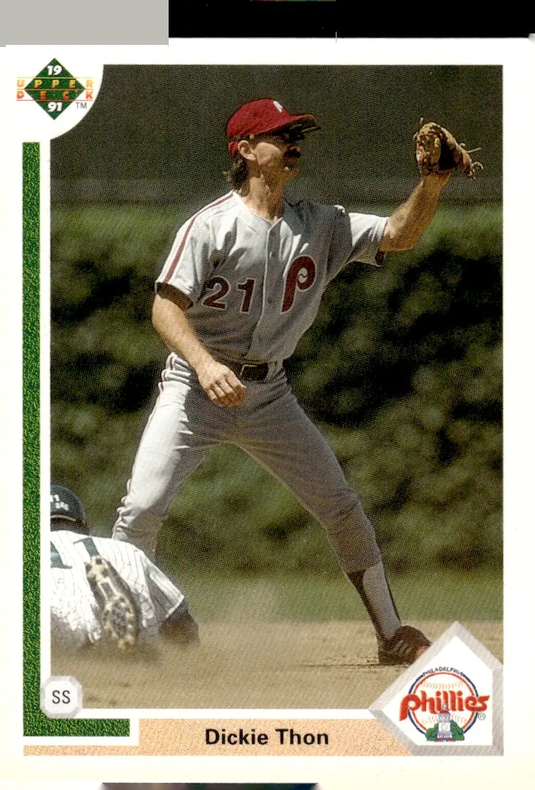 1991 Upper Deck #449 Dickie Thon (front)
