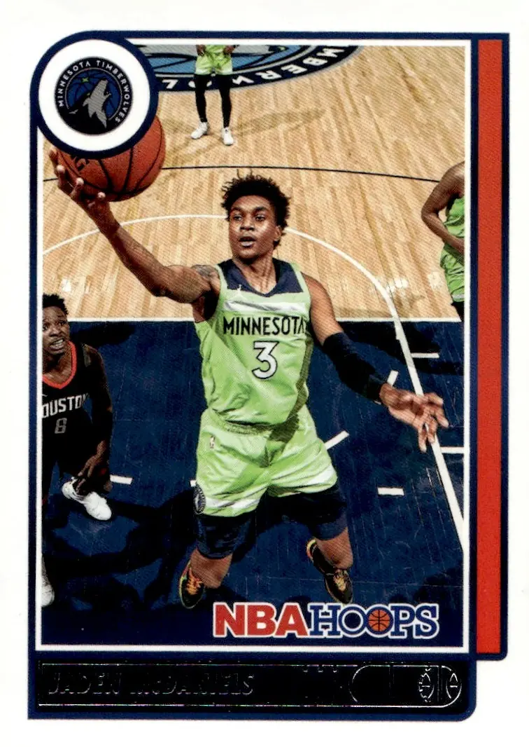 2021-22 NBA Hoops #191 Jaden McDaniels (front)