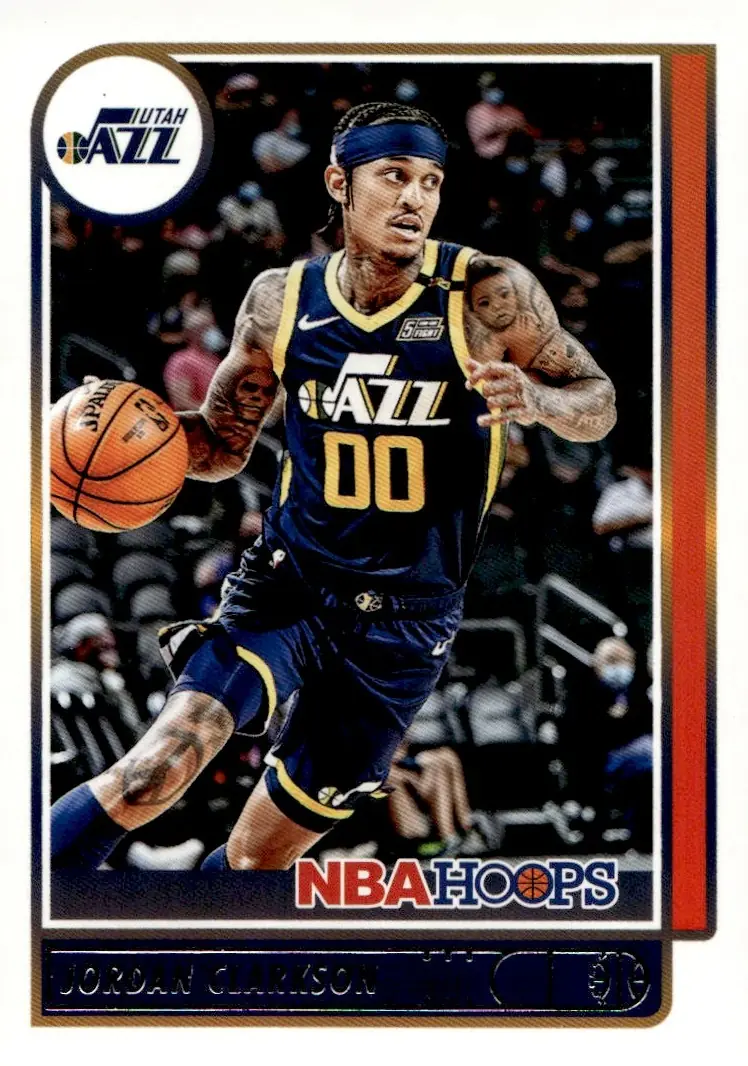 2021-22 NBA Hoops #199 Jordan Clarkson (front)