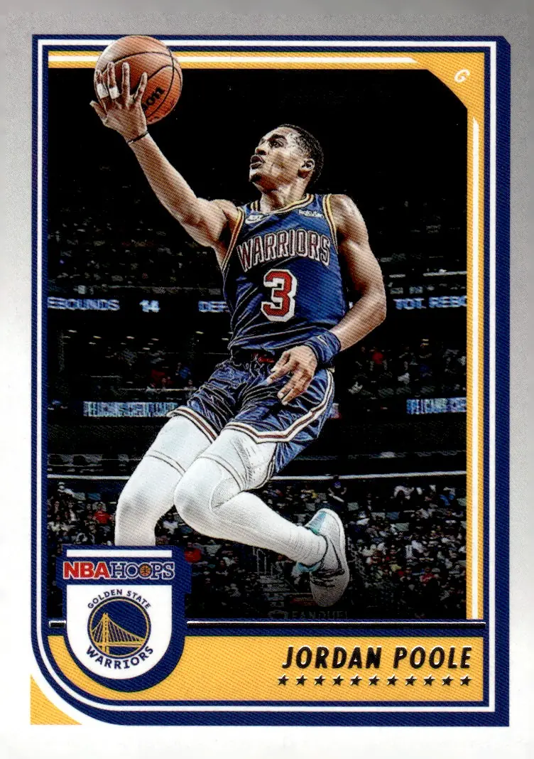 2022-23 NBA Hoops #226 Jordan Poole (front)