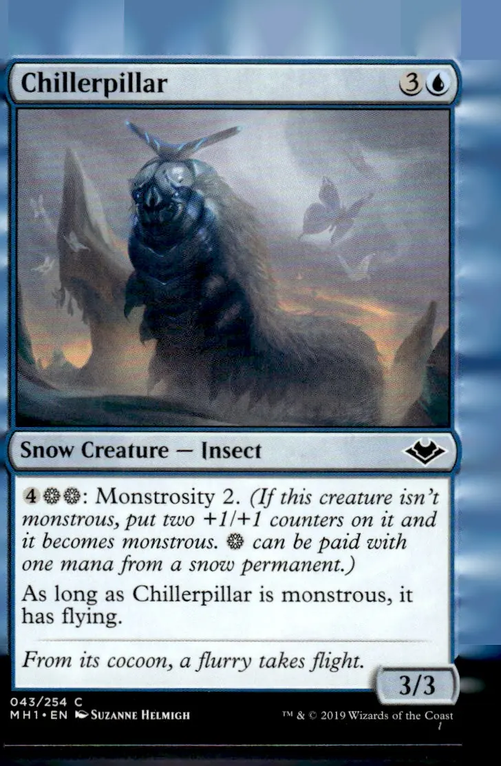 2019 Magic: The Gathering - Modern Horizons (MH1) #43 Chillerpillar (front)