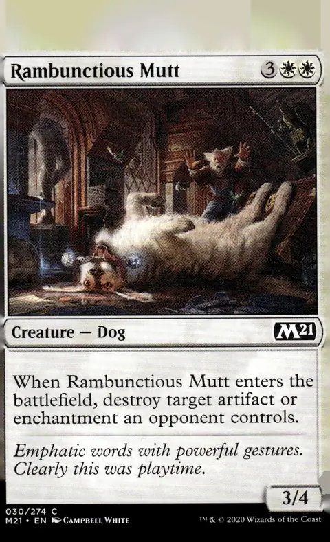 2020 Core Set 2021 (M21) #030/274 Rambunctious Mutt