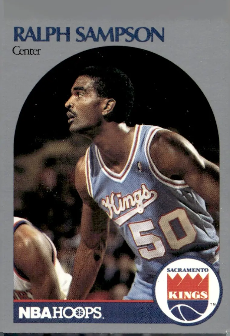 1990-91 NBA Hoops #261 Ralph Sampson (front)
