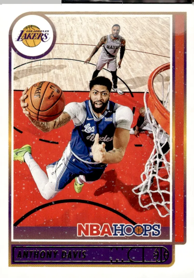 2021-22 NBA Hoops #146 Anthony Davis (front)