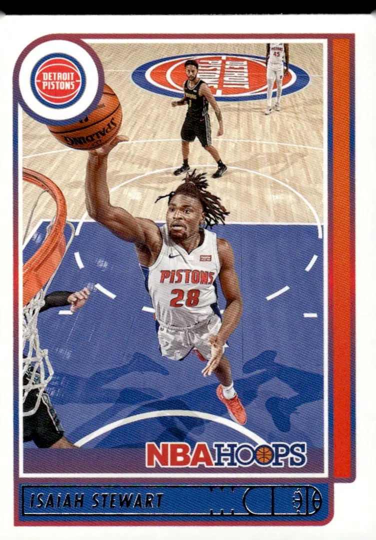 2021-22 NBA Hoops #195 Isaiah Stewart (front)