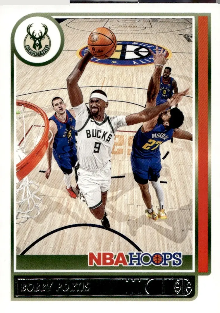 2021-22 NBA Hoops #123 Bobby Portis (front)