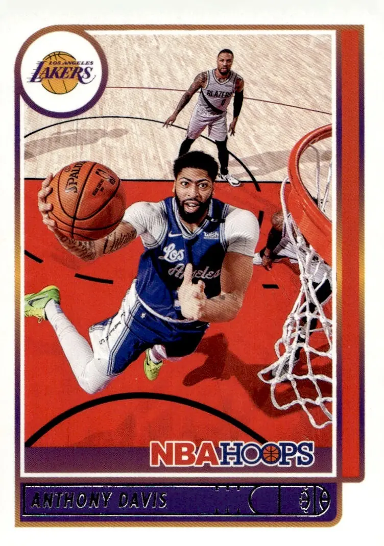 2021-22 NBA Hoops #146 Anthony Davis (front)