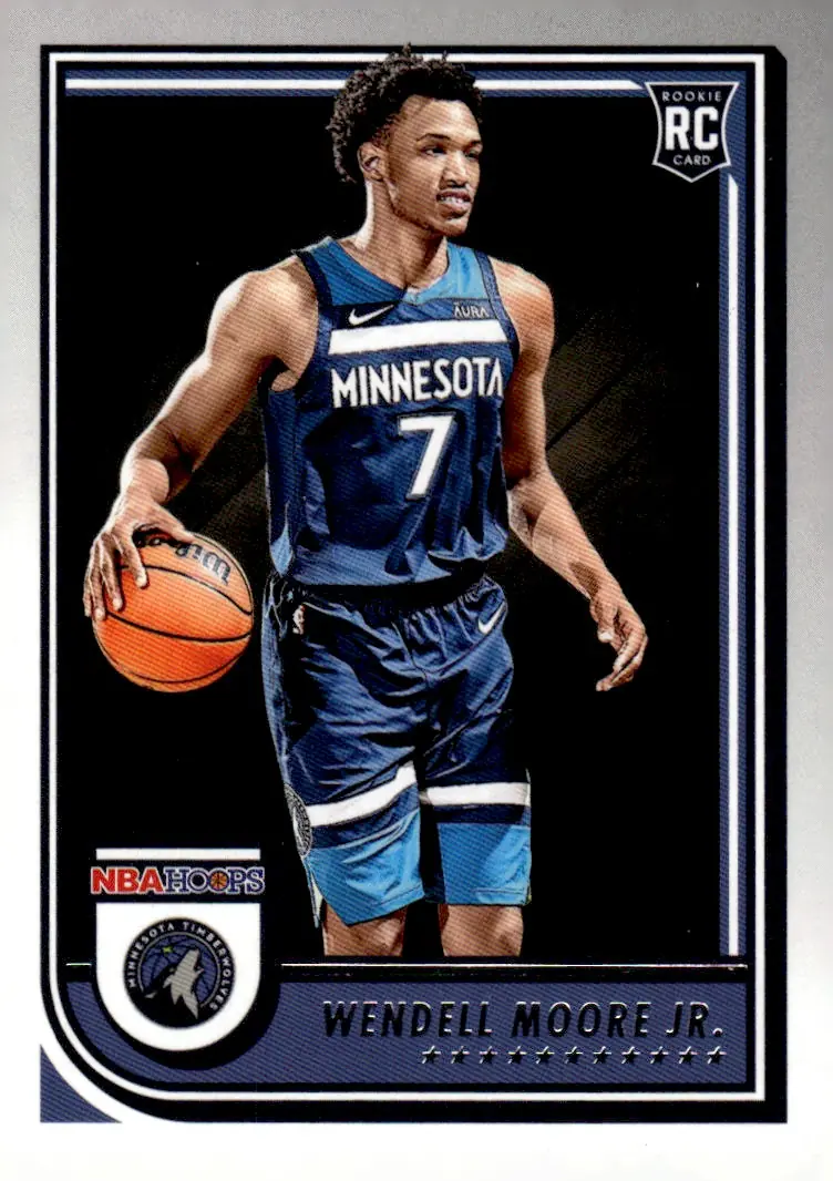 2022-23 NBA Hoops #274 Wendell Moore Jr. (front)