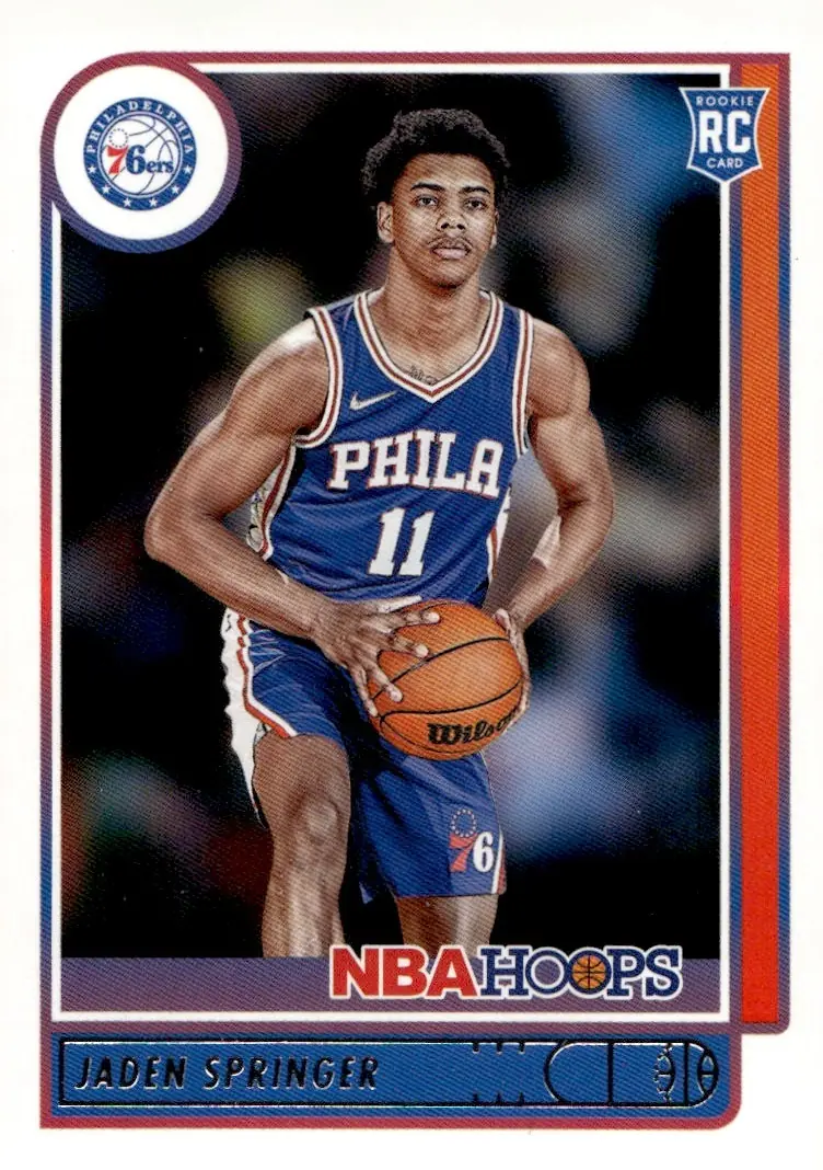 2021-22 NBA Hoops #239 Jaden Springer (front)
