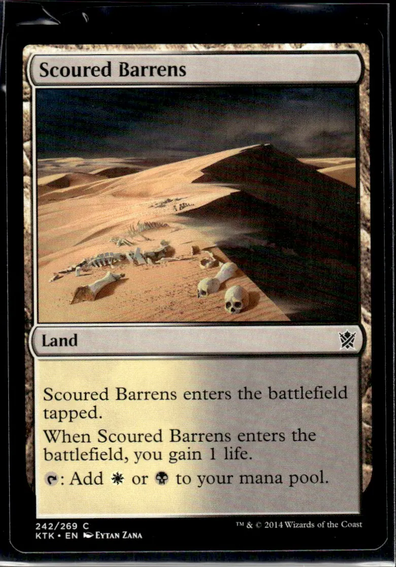2014 Khans of Tarkir #242/269 Scoured Barrens (front)