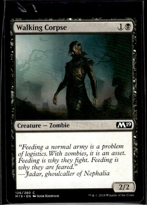 2018 Core Set 2019 (M19) #126/280 Walking Corpse