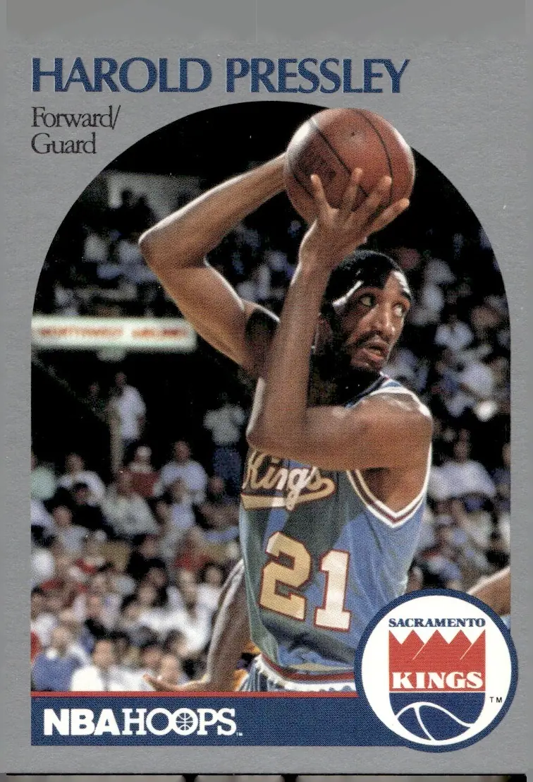 1990-91 NBA Hoops #260 Harold Pressley (front)