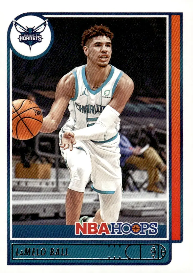 2021-22 NBA Hoops #140 LaMelo Ball (front)