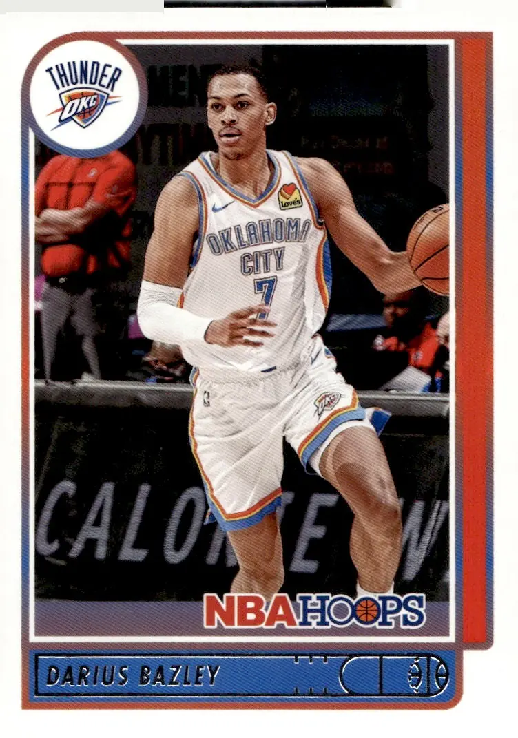 2021-22 NBA Hoops #23 Darius Bazley (front)