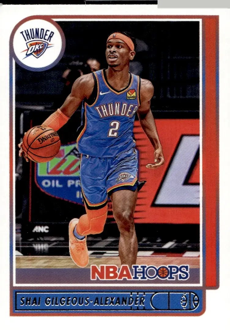 2021-22 NBA Hoops #3 Shai Gilgeous-Alexander (front)
