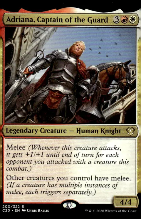 2020 Commander 2020 (C20) #200/322 Adriana, Captain of the Guard