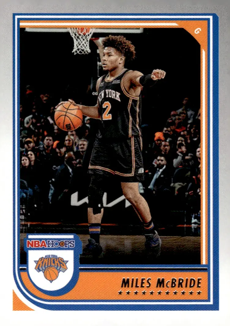 2022-23 NBA Hoops #27 Miles McBride (front)