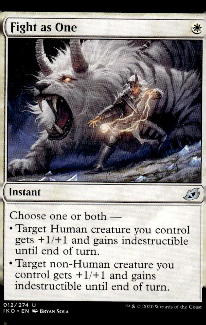 2020 Ikoria: Lair of Behemoths (IKO) #012/274 Fight as One (front)