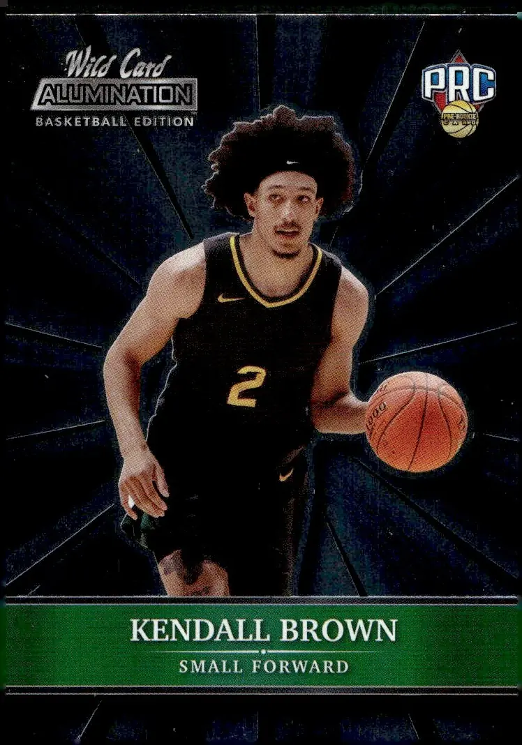 2021-22 Wild Card Alumination Basketball Edition #ABC-49 Kendall Brown (front)