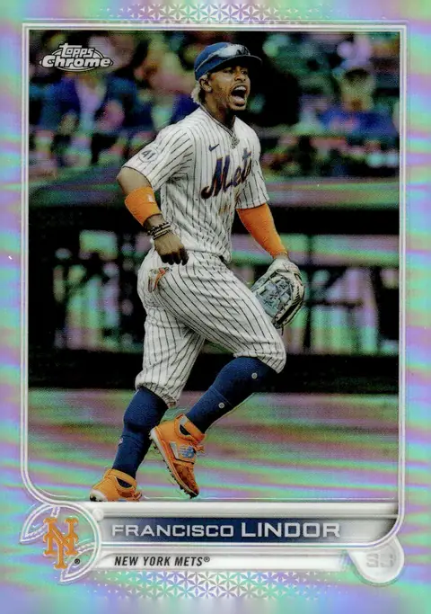 2022 Topps Chrome #166 Francisco Lindor – Refractor