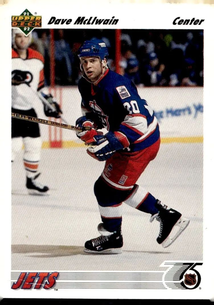 1991-92 Upper Deck #222 Dave McLlwain (front)