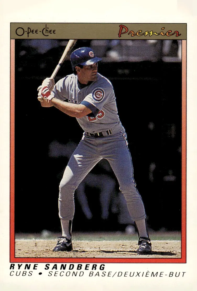 1991 O-Pee-Chee Premier #103 Ryne Sandberg (front)