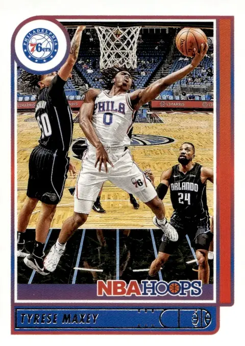 2021-22 NBA Hoops #57 Tyrese Maxey