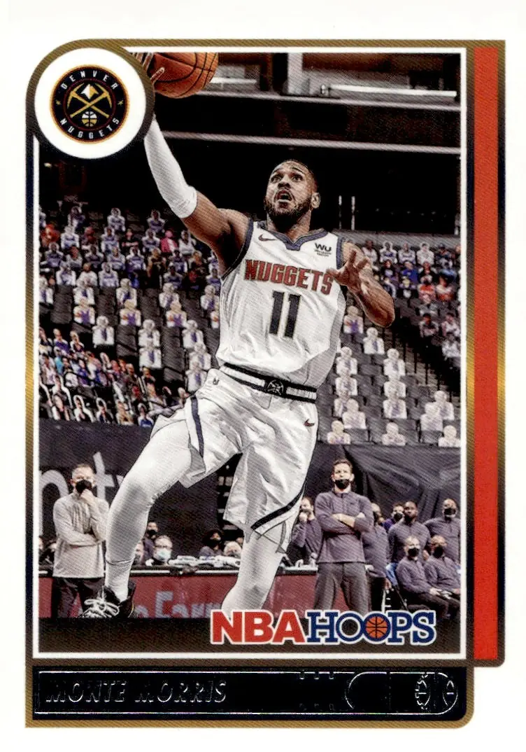 2021-22 NBA Hoops #51 Monte Morris (front)