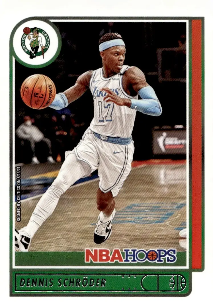 2021-22 NBA Hoops #156 Dennis Schröder (front)