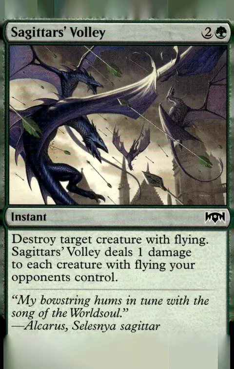 2019 Ravnica Allegiance (RNA) #138 Sagittars' Volley