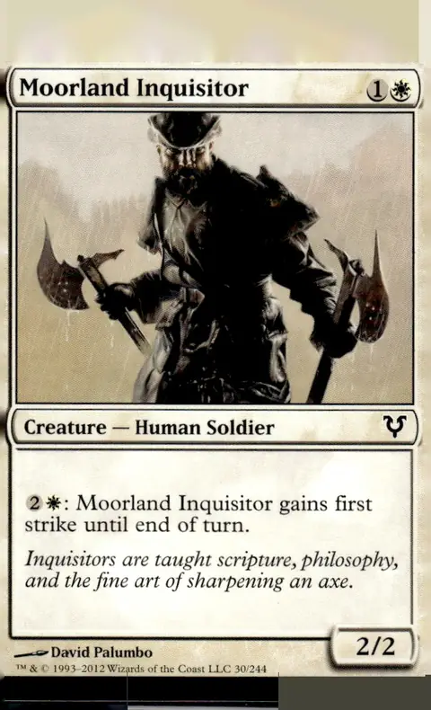 2012 Magic: The Gathering - Avacyn Restored #30/244 Moorland Inquisitor
