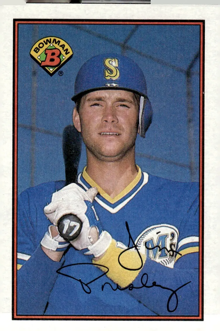 1989 Bowman #214 Jim Presley (front)