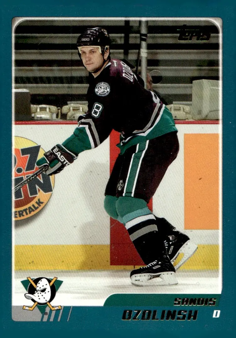 2003-04 Topps #154 Sandis Ozolinsh (front)