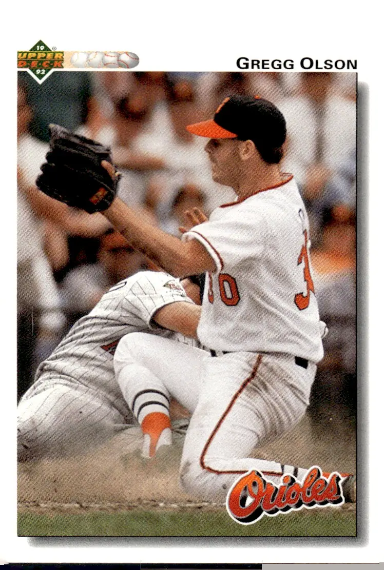 1992 Upper Deck Baseball #227 Gregg Olson (front)