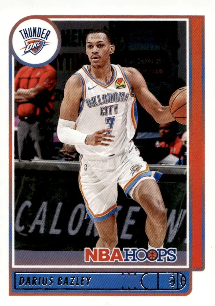 2021-22 NBA Hoops #23 Darius Bazley (front)
